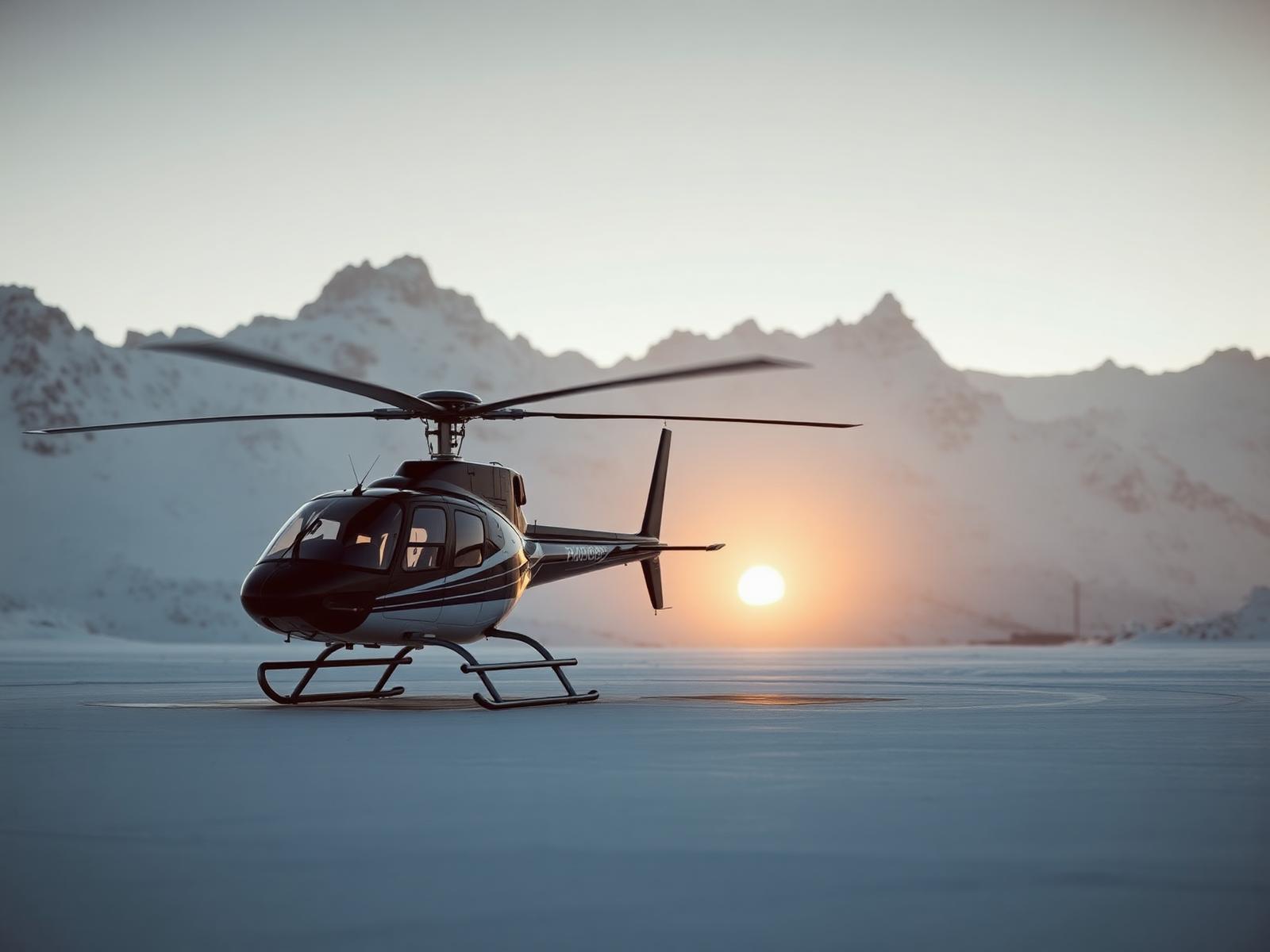 Helicopter or premium Alpine arrival in Switzerland — signature experience arranged by My Royal Concierge